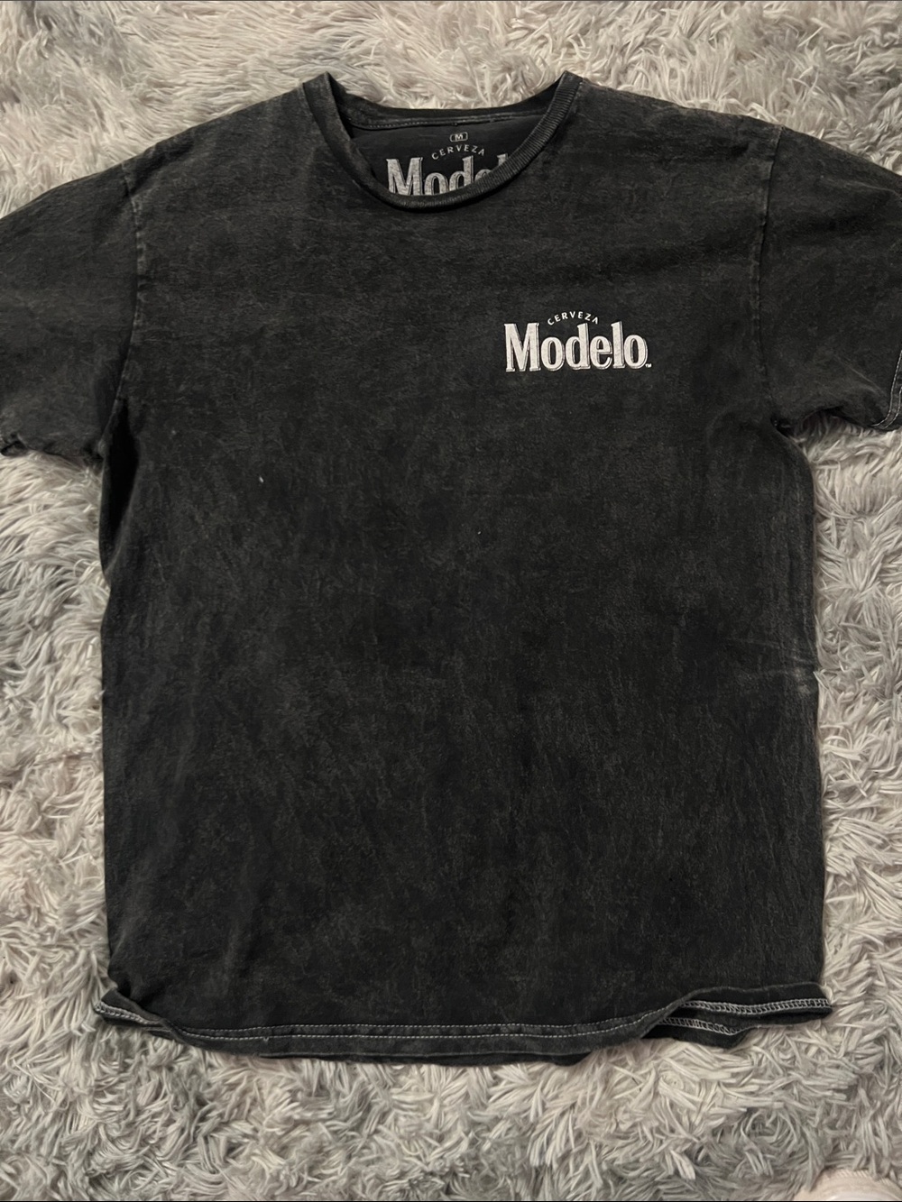 ModelCo Black Tee with White Modelo Chest Logo